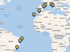Mapa plavby